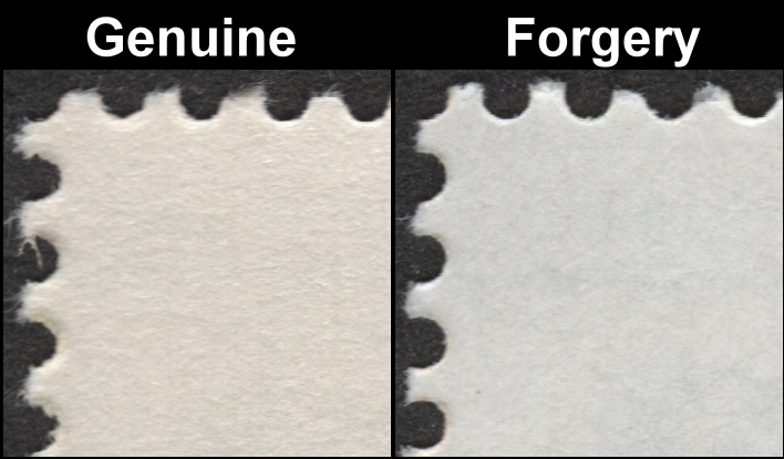 Saint Vincent Union Island 1985 Butterflies Forgery with Original Closeup Gum Comparison Saint Vincent Union Island 1985 Butterflies Forgery with Original Closeup Gum Comparison
